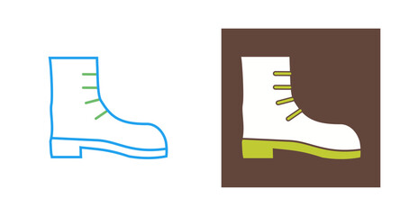 Sticker - Camping Boot Vector Icon