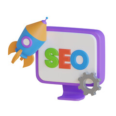 Poster - 3D Model of Colored SEO Optimization. Colored SEO Optimization Design in 3D.
3d illustration, 3d element, 3d rendering. 3d visualization isolated on a transparent background