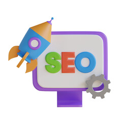 Poster - 3D Model of Colored SEO Optimization. Colored SEO Optimization Design in 3D.
3d illustration, 3d element, 3d rendering. 3d visualization isolated on a transparent background