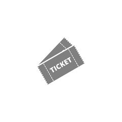 Wall Mural - Ticket icon isolated on transparent background