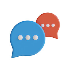 Poster - 3D Model of Chat with a Simple Interface for Smooth Communication.
3d illustration, 3d element, 3d rendering. 3d visualization isolated on a transparent background