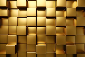 Wall Mural - Golden shapes abstract style background