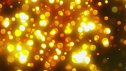 Poster - Glittering Gold Christmas. Computer generated 3d render