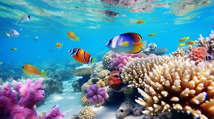  coral reef and fish generated by AI tool 