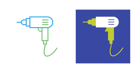 Poster - Drill Machine Vector Icon