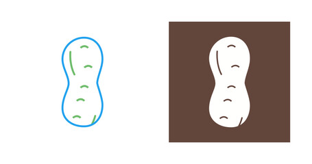 Sticker - Peanut Vector Icon