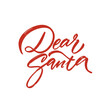 © Oktyabr - Handwritten Dear Santa holiday phrase.