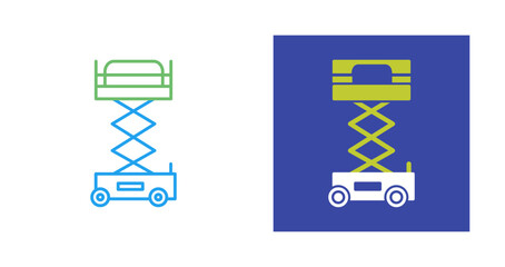 Sticker - Lifter Crane Vector Icon