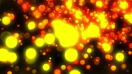 Poster - Glittering Gold Christmas. Computer generated 3d render