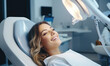 © Daniela - Beautiful woman sitting in dental chair while professional doctor fixing her teeth. Dental care concept