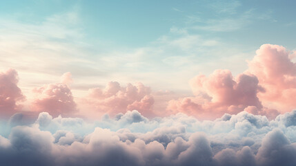 Wall Mural - clouds in the sky, wallpaper realistic design