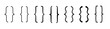 Bracket icon collection. Quote box frame. Black bracket set. Set of Text brackets design. Icons vintage typography symbol.Vector illustration