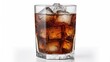 © HN Works - Soda with ice in a transparent glass isolated on a white background. High quality photo