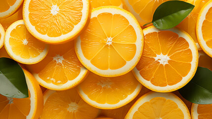 Wall Mural - Fresh tangerine slice background on white background