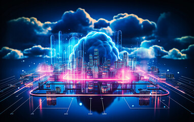 Visualisation du stockage des données dans le cloud