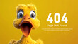 404 error page template for website. Page not found. 