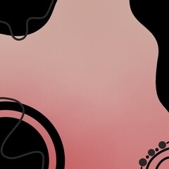 Aufkleber - Abstract background with space for text. The background has a gradient red tone, with black lines contrasting with the background color.