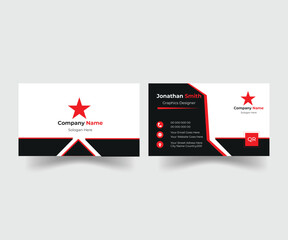 Beautiful business card, Business card with modern design, Professional business card with abstract  style