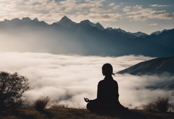 Wall Mural - outdoor meditation