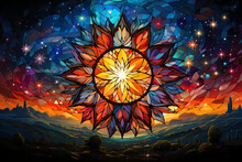 Cosmic Kaleidoscope Abstraction - Generative Ai