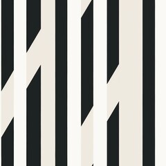 Aufkleber - Monochromatic Minimalist Stripes Pattern