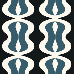 Aufkleber - Negative Space Minimalist Pattern