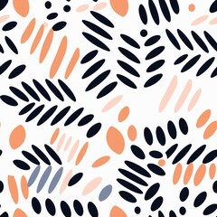 Aufkleber - Negative Space Minimalist Pattern
