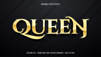 Poster - Editable luxury golden text effect, elegant text style