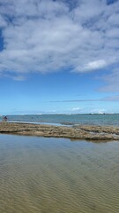 beach and blue sky