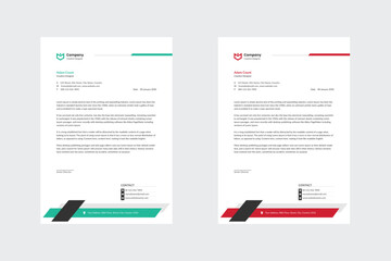 Wall Mural - Abstract Corporate Business Style Letterhead Design Vector Template For Your Project. Simple And Clean Print Ready Design, Elegant Flat Design Vector Illustration.