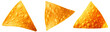 Set of mexican nacho chips transparent background PNG clipart