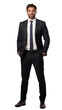© CraftyImago - Young Handsome Latin businessman in formal wear portrait of confident businessman.isolated white background, remove background