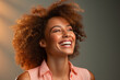 © Eugenio Marongiu - Generative ai portrait of beautiful black woman laughing
