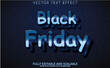 Free vector black friday sale illustration with outstanding 3d lettering