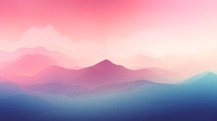 Fototapeta abstrakcyjne gradientowe tło, tapeta z górami.