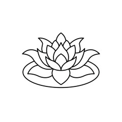 Wall Mural - lotus flower icon