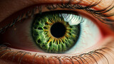 Fototapeta  - green eye close up