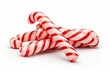 candy canes isolated on white background