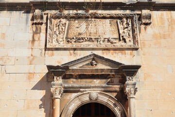 Wall Mural - Detail of Franciscan monastery in Dubrovnik, Croatia