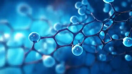 blue cell life biology medicine scientific molecular research background