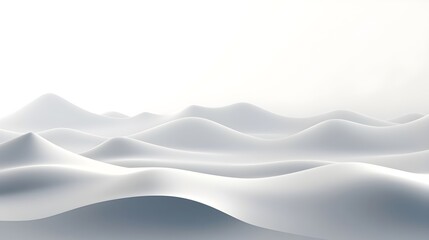 Poster - Abstract curvy illustration with modern gray, ash gray wave. Generative AI
