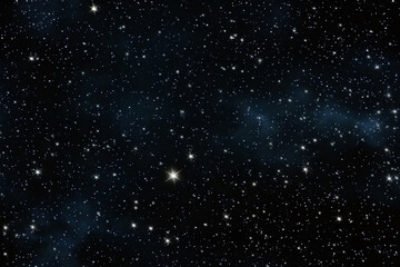 Wall Mural - seamless texture and full-frame background of starry night sky and outer space. neural network gener
