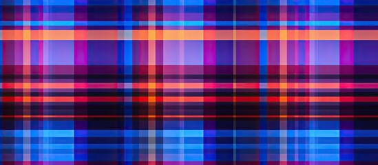 Wall Mural - Colorful geometric plaid design for fabric printing