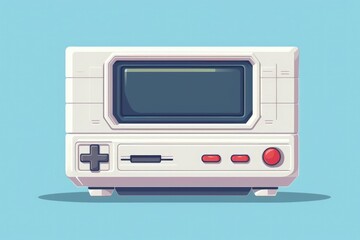 Wall Mural - Old video game console, retro 80s style. Generative AI