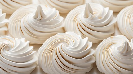 Sticker -  a close up of a bunch of cupcakes with white frosting on top of each of the cupcakes.  generative ai