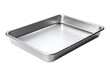 The ultimate shiny metal Baking Pan with Clipping Path transparent background, Generative Ai