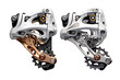 Cycling Gear Derailleurs Isolated on transparent background