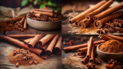 Canvas Print - cinnamon sticks and anise