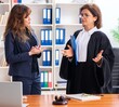 Young woman visiting female lawyer