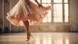 Ballerina twirls with grace and poise